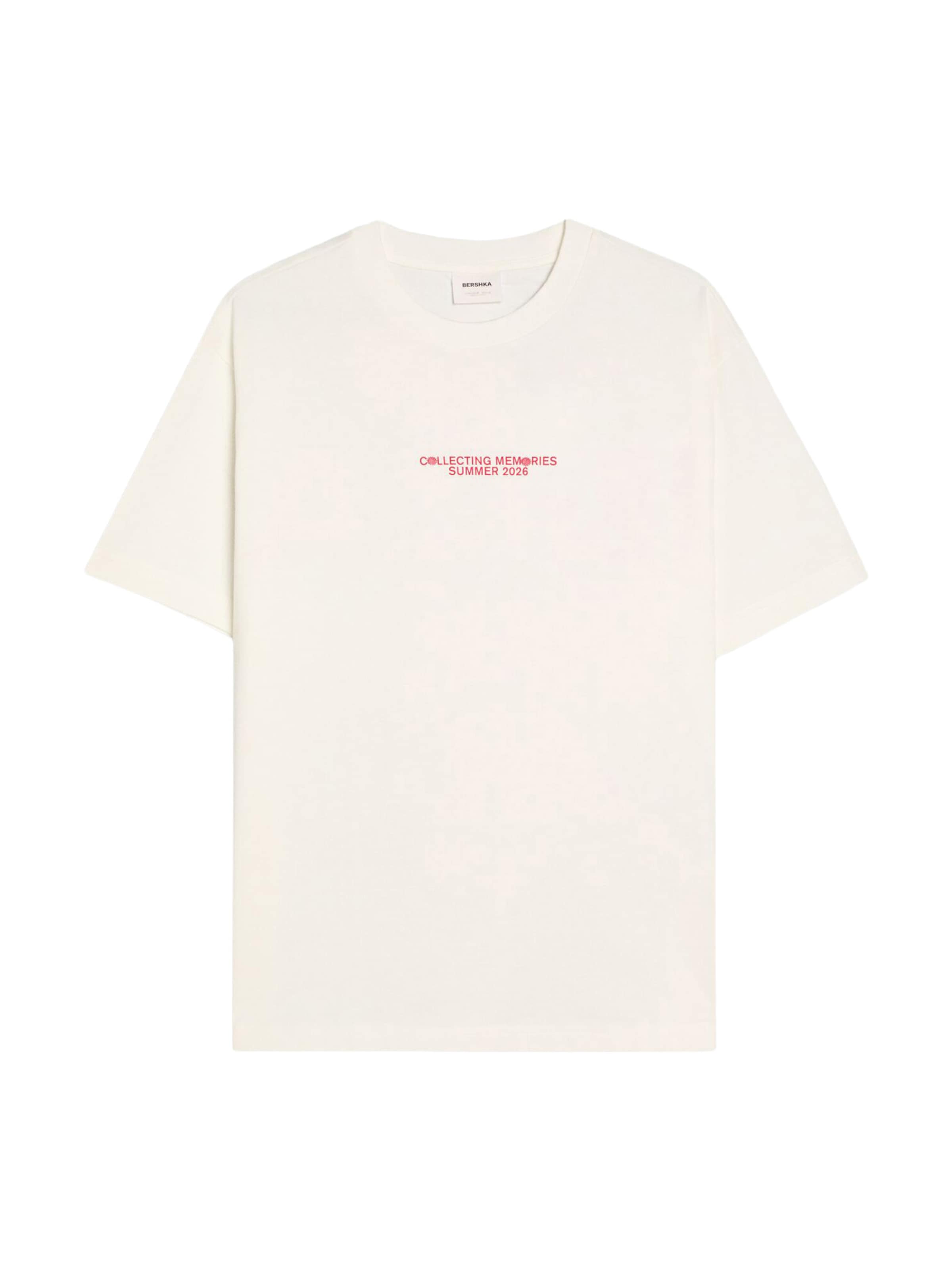 Bershka Paita koossa XS värissä punainen / offwhite, Tuotenäkymä
