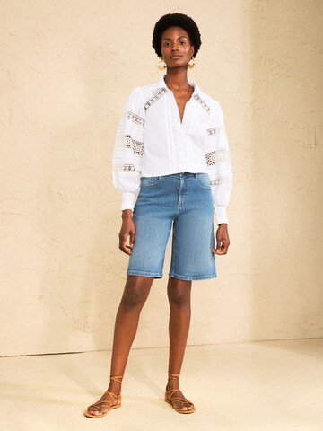 Loosefit Jean love & roses en bleu