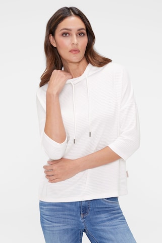 SENSES.THE LABEL Sweatshirt in White: front