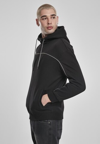 Urban Classics Regular Fit Sweatjacke in Schwarz