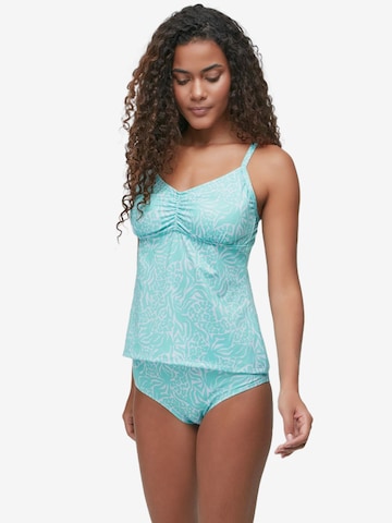 C&City Bustier Tankini in Blau: Vorderseite
