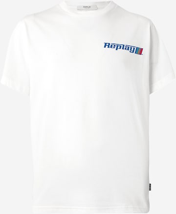 REPLAY Футболка в Белый: спереди