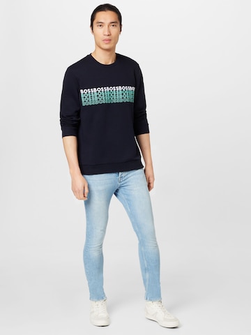 BOSS Green Sweatshirt 'Salbo 1' in Blauw