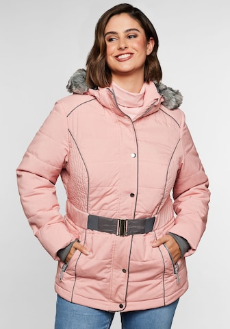 SHEEGO Winter Jacket in Pink: front