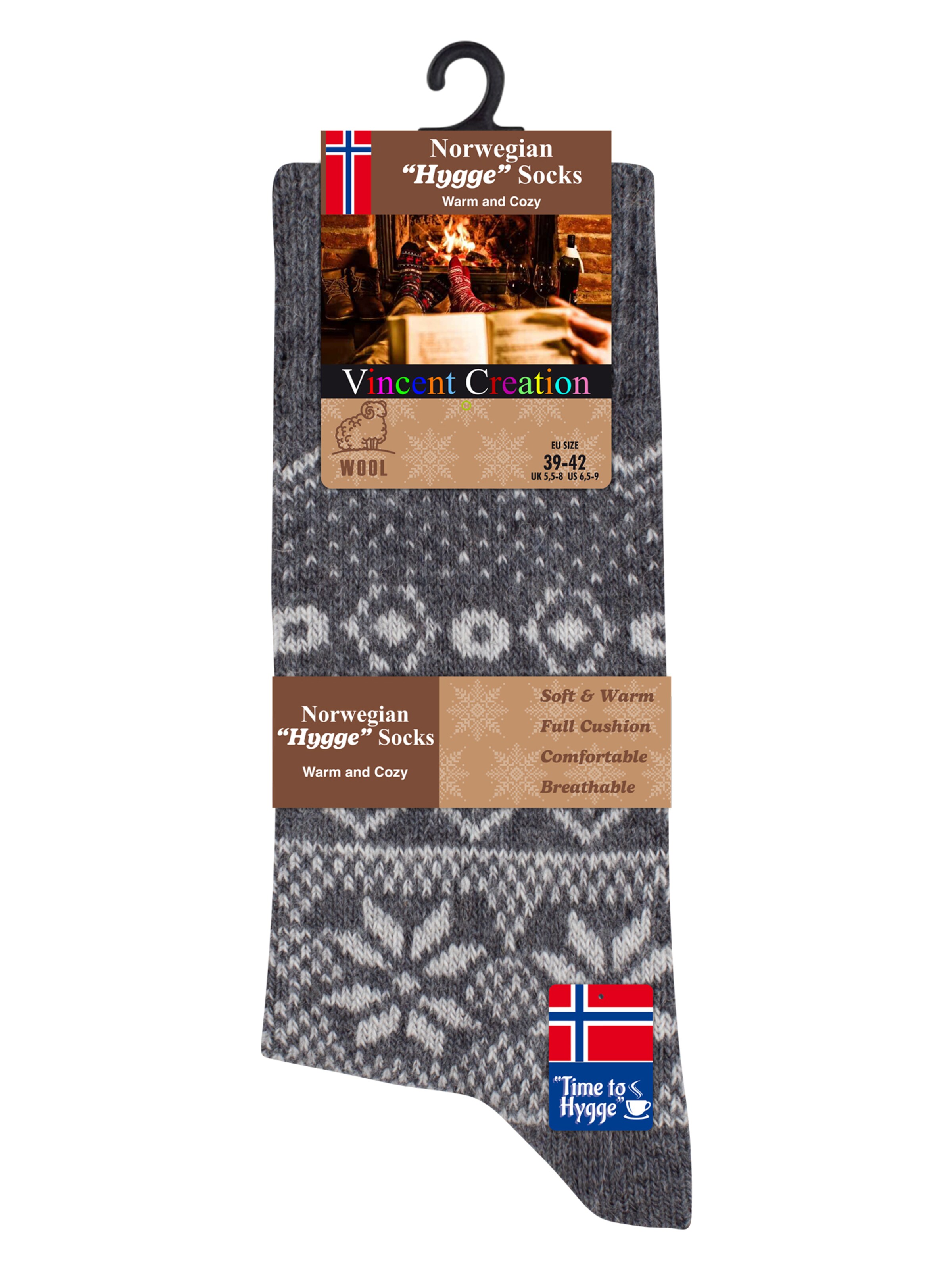 Vincent Creation - Meias 'Hygge' em cinzento