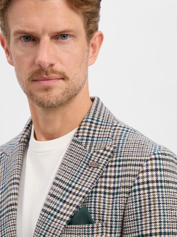 Coupe slim Veste de costume Finshley & Harding London en beige