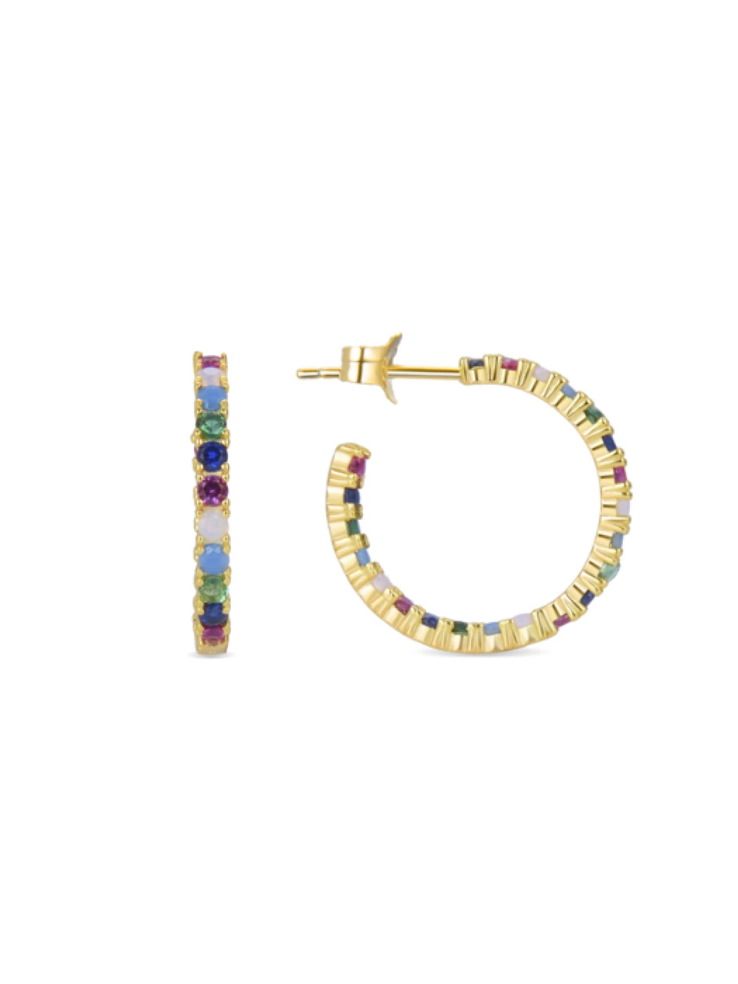 Orecchini 'Azarlo' di Luxenter in colori misti: frontale