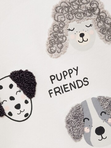 MANGO KIDS Tričko 'BUDDIES' – béžová