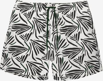 Shorts de bain Pull&Bear en blanc : devant