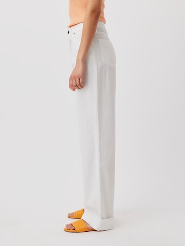 Wide leg Jeans 'Delaney Tall' di LeGer by Lena Gercke in bianco