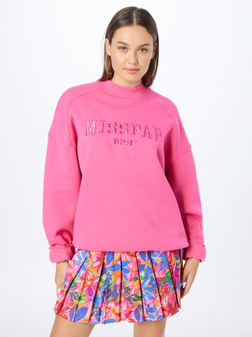 Misspap - Sweatshirt em rosa: frente