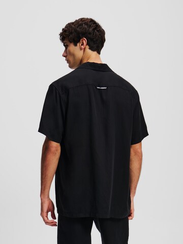 Karl Lagerfeld Comfort fit Button Up Shirt 'Kameo' in Black