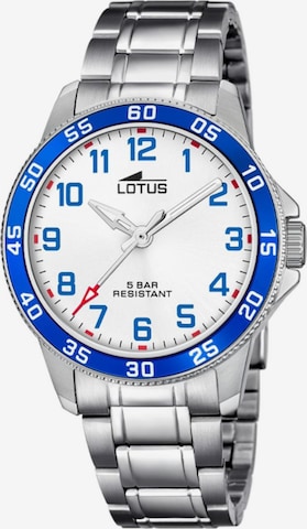 Lotus Analoog horloge in Wit: voorkant