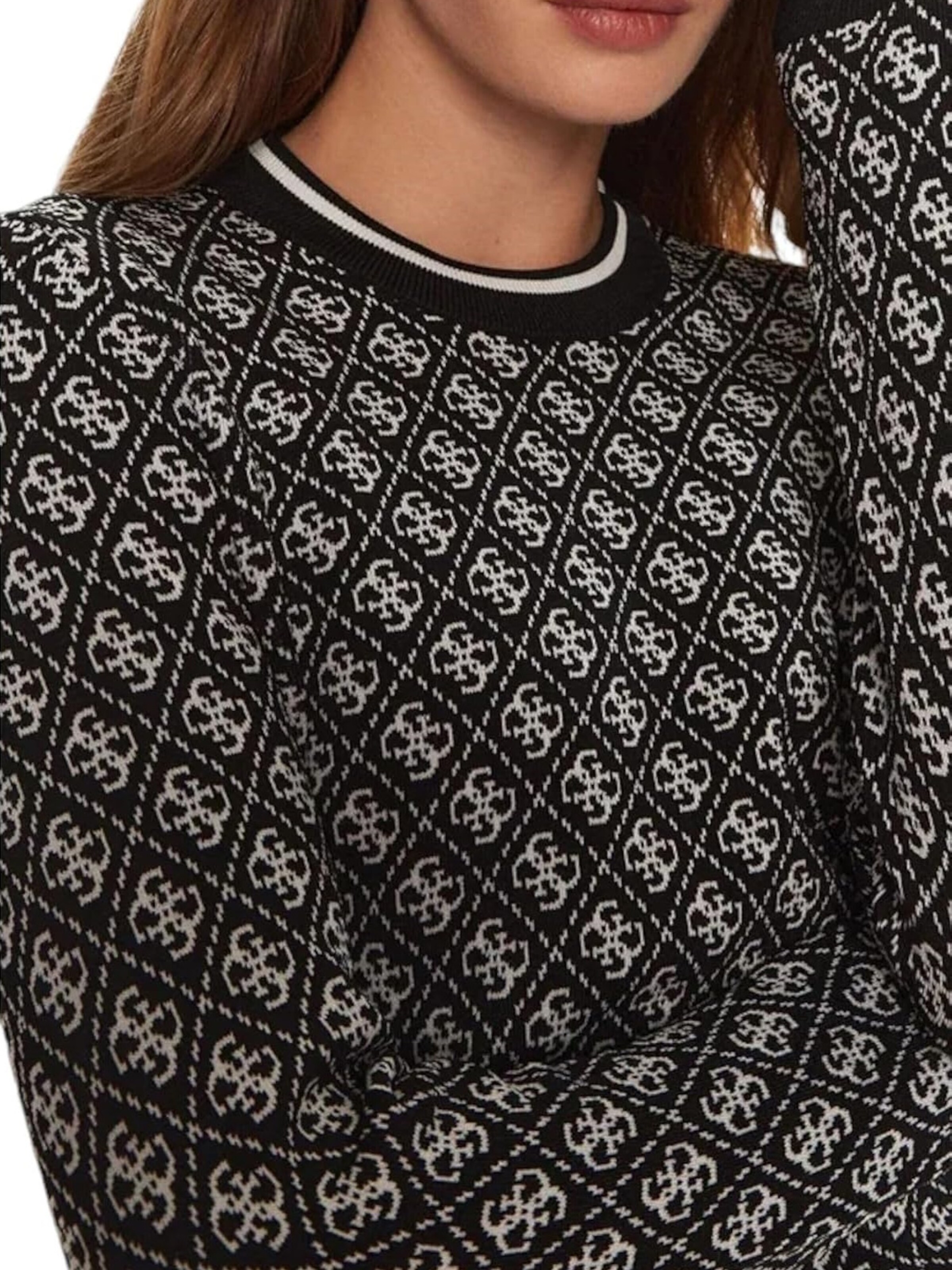 GUESS Pullover 'LISE' in Schwarz