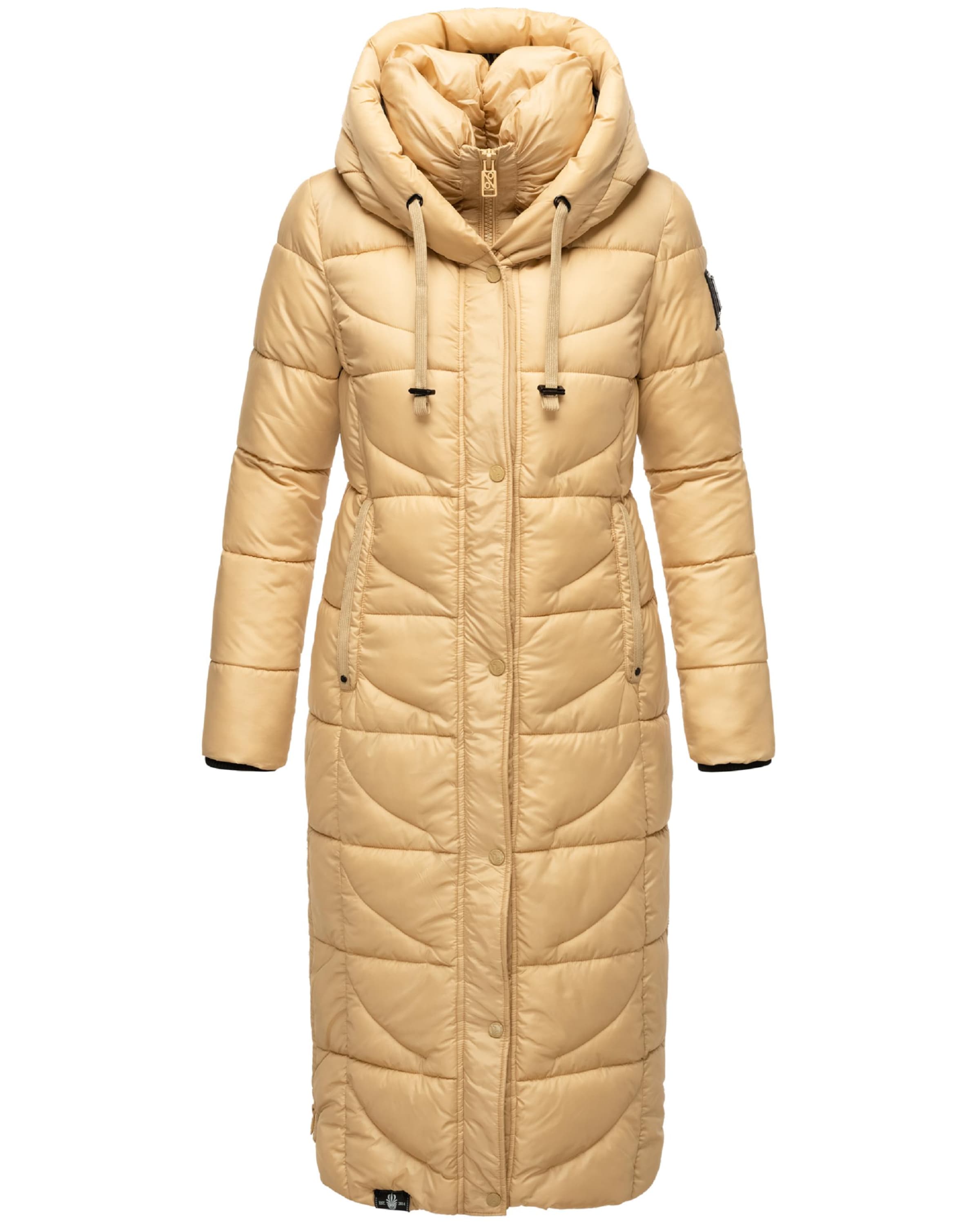 NAVAHOO Vinterfrakke 'Waffelchen' i beige: forside