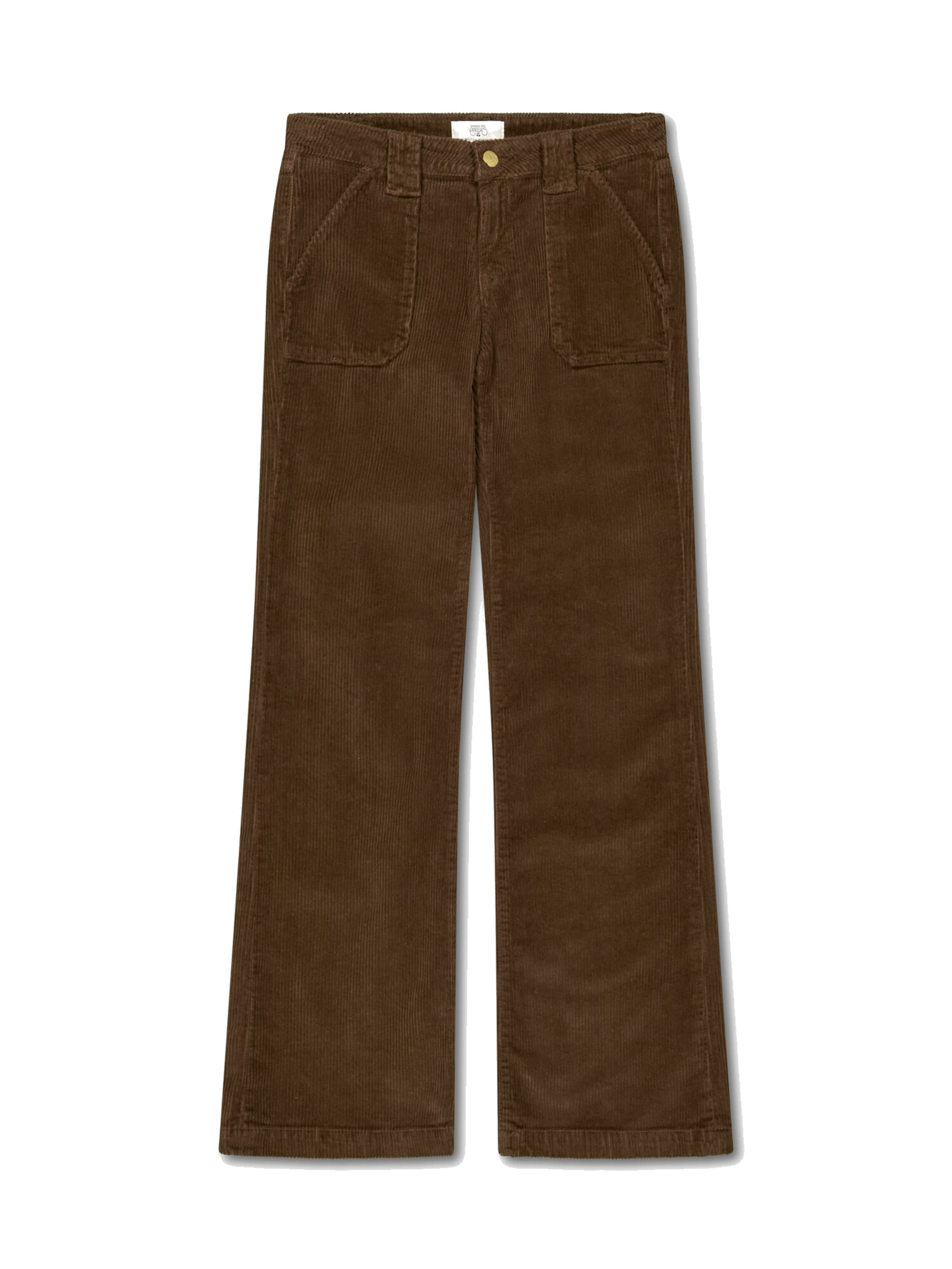 Wide Leg Pantalon Le Temps Des Cerises en marron : devant
