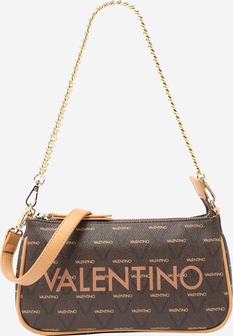 Borsa a spalla 'LIUTO' di VALENTINO in marrone: frontale