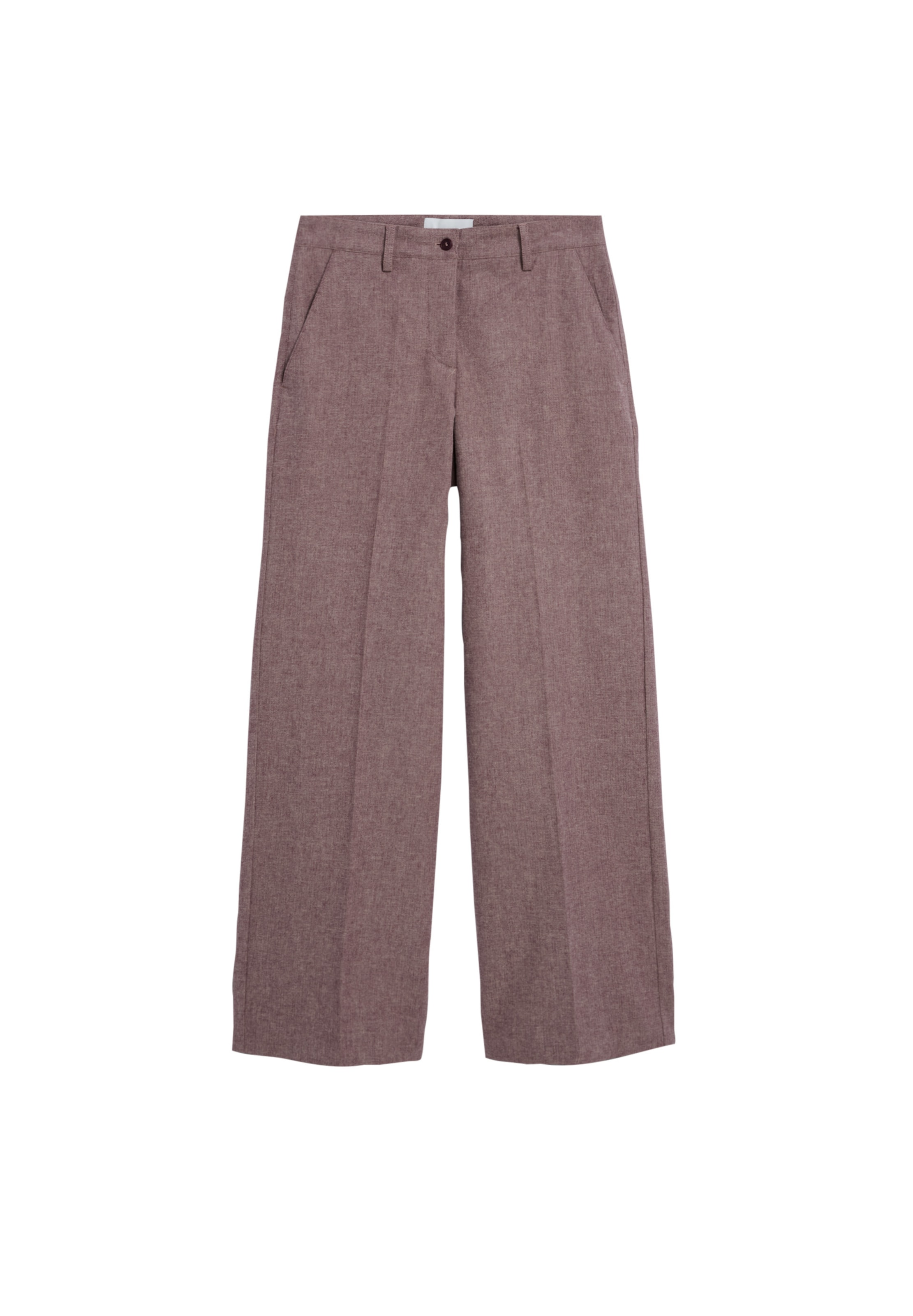 ARMEDANGELS Trousers with creases in Red: front