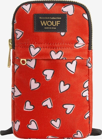 Wouf Smartphonehoesje in Rood: voorkant