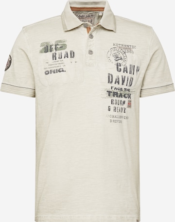 CAMP DAVID Shirt in Silver: front