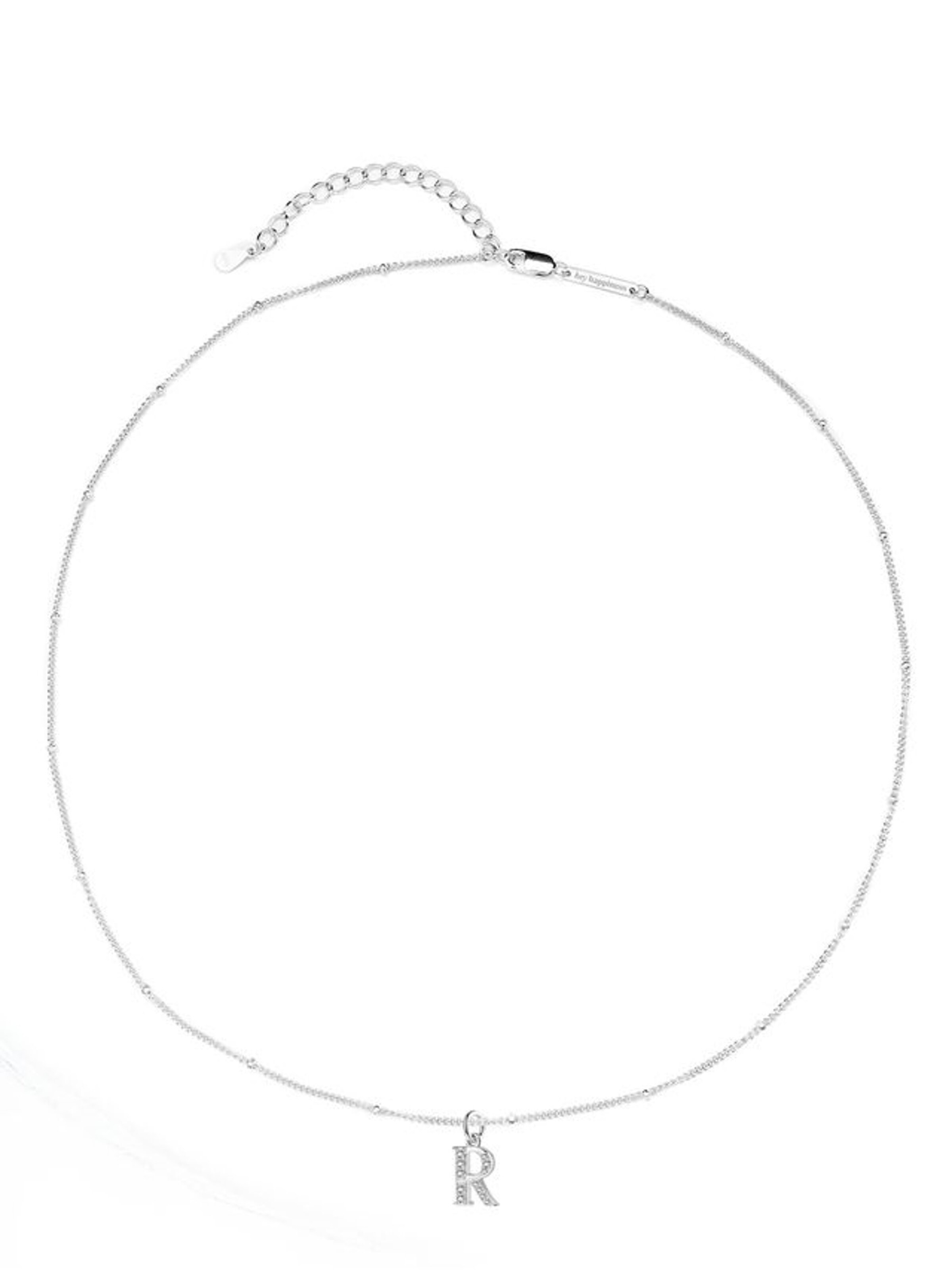 Hey Happiness Necklace 'Letter R' in Silver