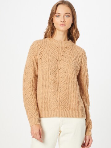 PIECES Sweater 'Fire' in Brown: front