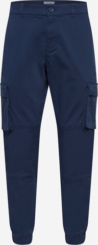 Only & Sons Tapered Cargobroek 'Cam Stage' in Blauw: voorkant