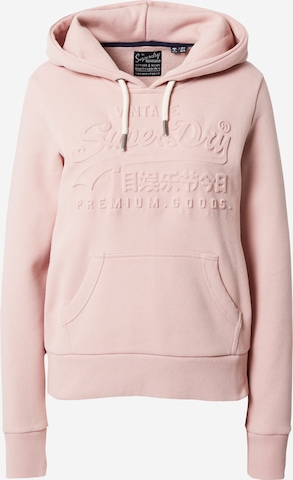 Superdry Sweatshirt in Pink: predná strana