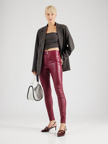 Skinny Pantaloni 'ONLARDEN' di ONLY in rosso