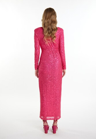 faina Evening Dress in Pink