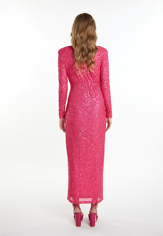 Robe de soirée faina en rose