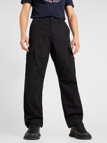 Tommy Jeans Loosefit Hose 'Aiden' in Schwarz: predná strana