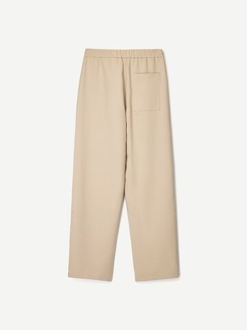 Bershka Loosefit Byxa i beige