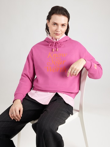 UNITED COLORS OF BENETTON Sweatshirt in Pink: Vorderseite