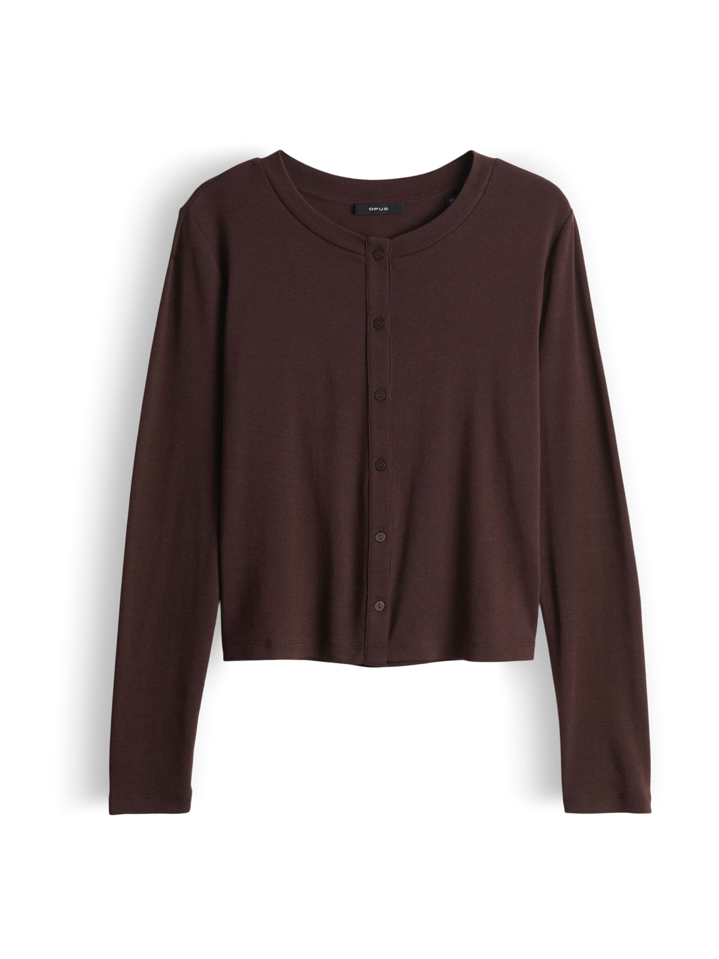 OPUS - Cárdigan 'Sandros' en marrón: frente