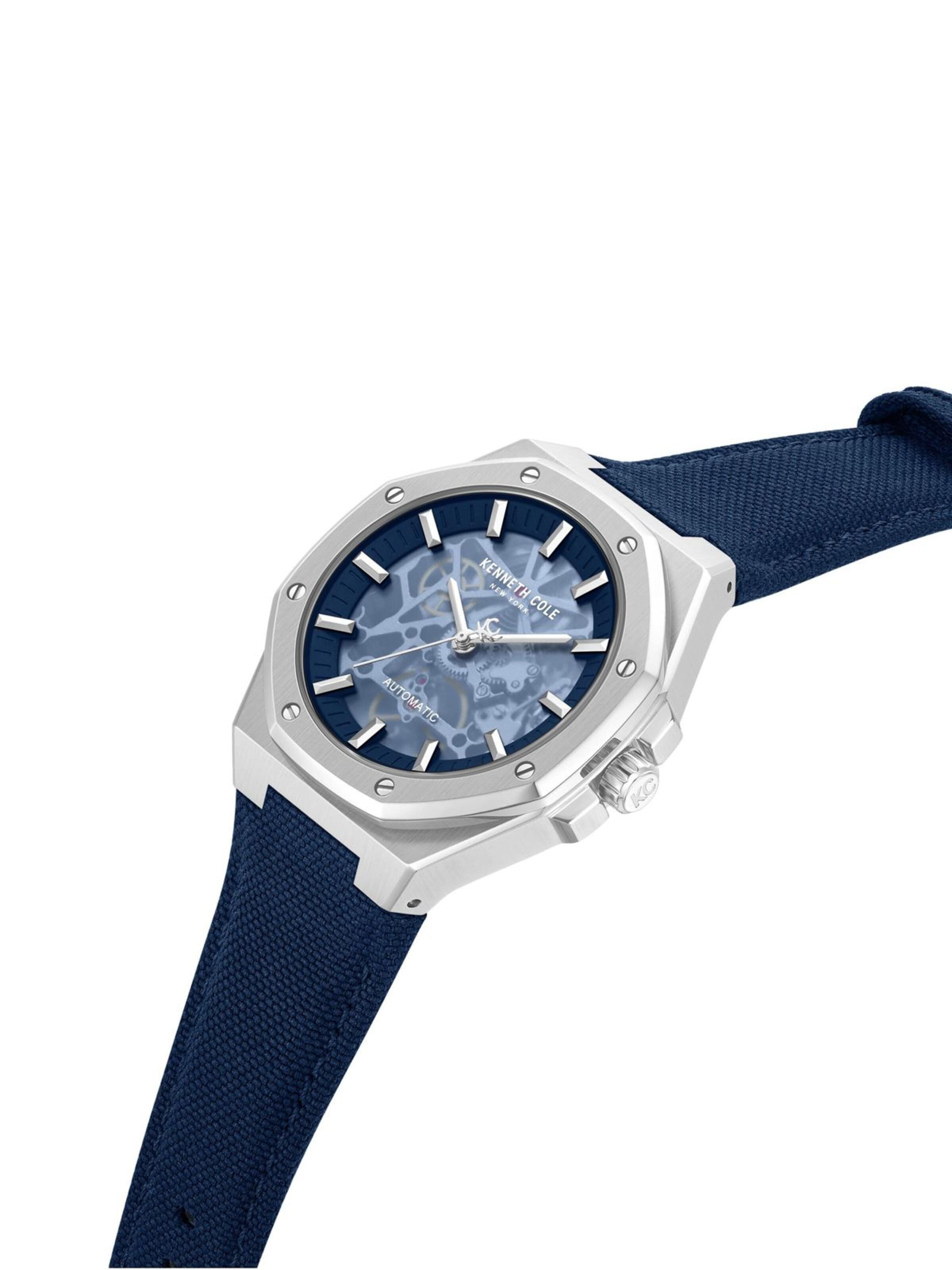 Kenneth Cole Analog watch 'Automatic watch Benson' in Blue