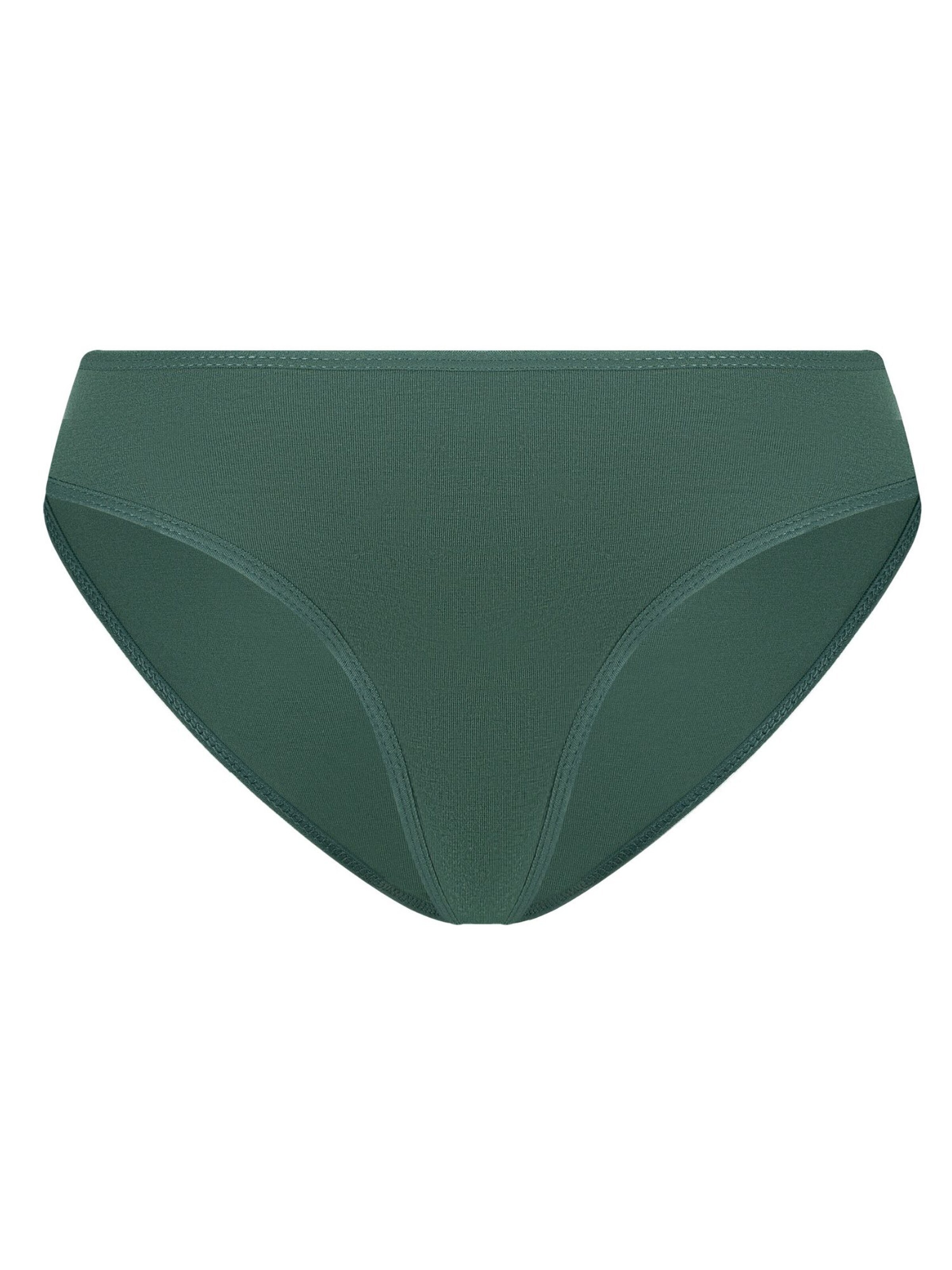 Albero Natur Slip 'Klassischer Bio-Baumwoll Damen Slip'‌‌ in Grün: Vorderseite