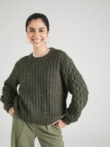 MSCH COPENHAGEN Sweter 'Pepita Heidi' w kolorze zielony: przód