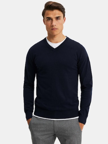 WE Fashion Sweater in Blue: front