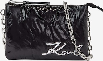 Karl Lagerfeld Чанта с презрамки в черно: отпред
