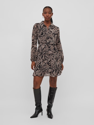 VILA Shirt Dress 'Karolina' in Black