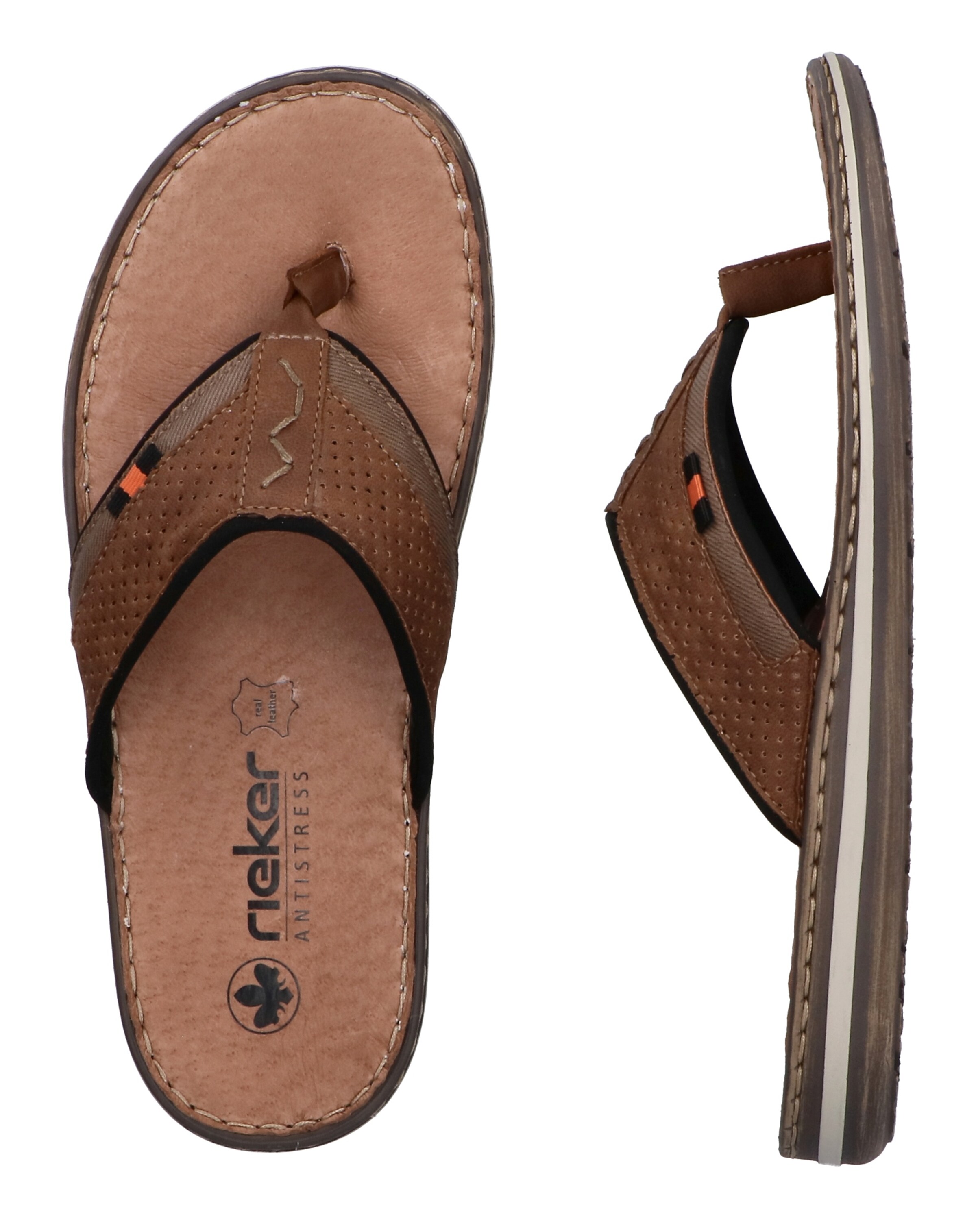 Tongs Rieker en marron