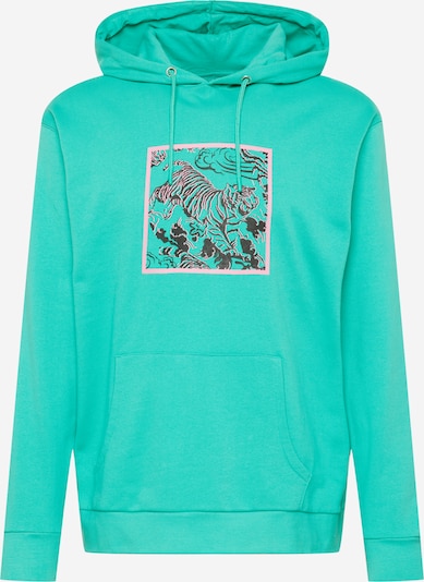 Urban Threads Sweat-shirt en vert / rose / noir, Vue avec produit
