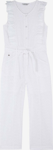 Scalpers Dungarees 'Emb' in White: front
