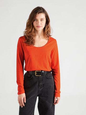 s.Oliver Shirt in Oranje: voorkant