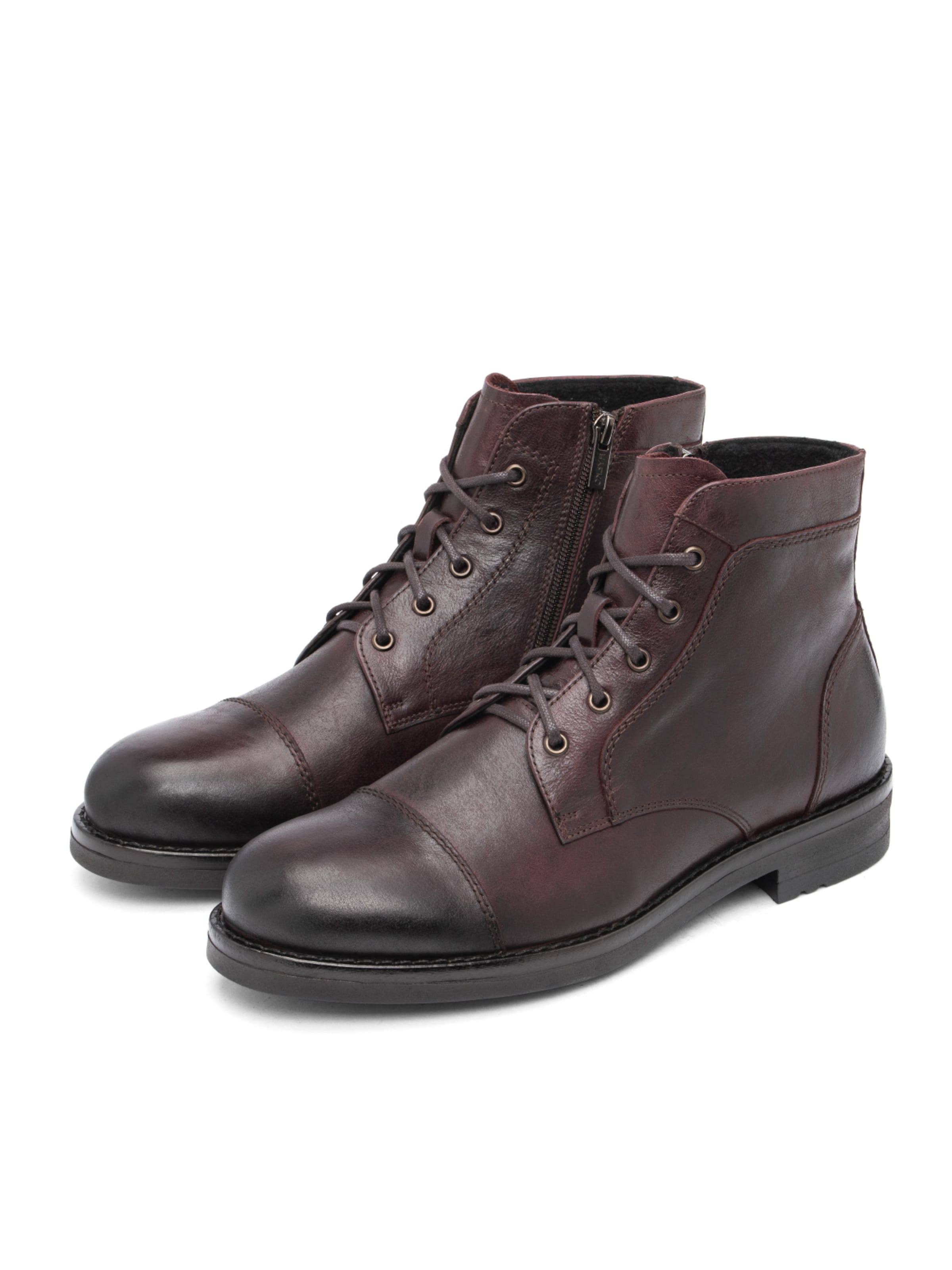 RYŁKOČizme na vezanje - crvena boja