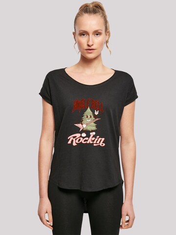 T-shirt 'Jingle Bell Rocking' F4NT4STIC en noir : devant