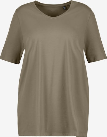Ulla Popken Shirt in Braun: Vorderseite
