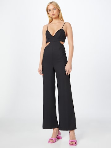 Bardot Jumpsuit in Zwart: voorkant