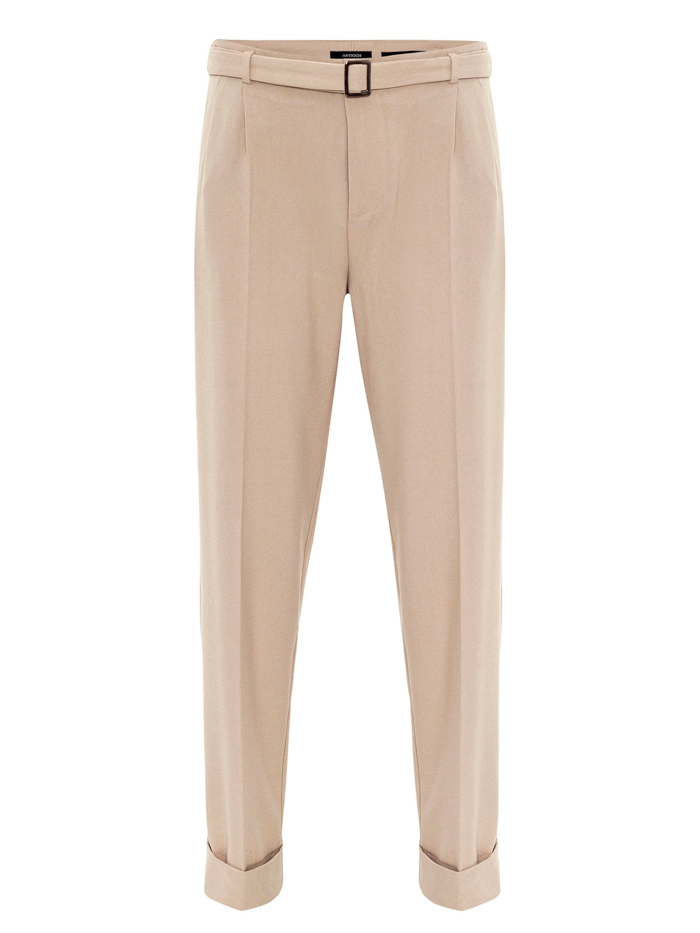 Slimfit Pantaloni con piega frontale di Antioch in beige: frontale